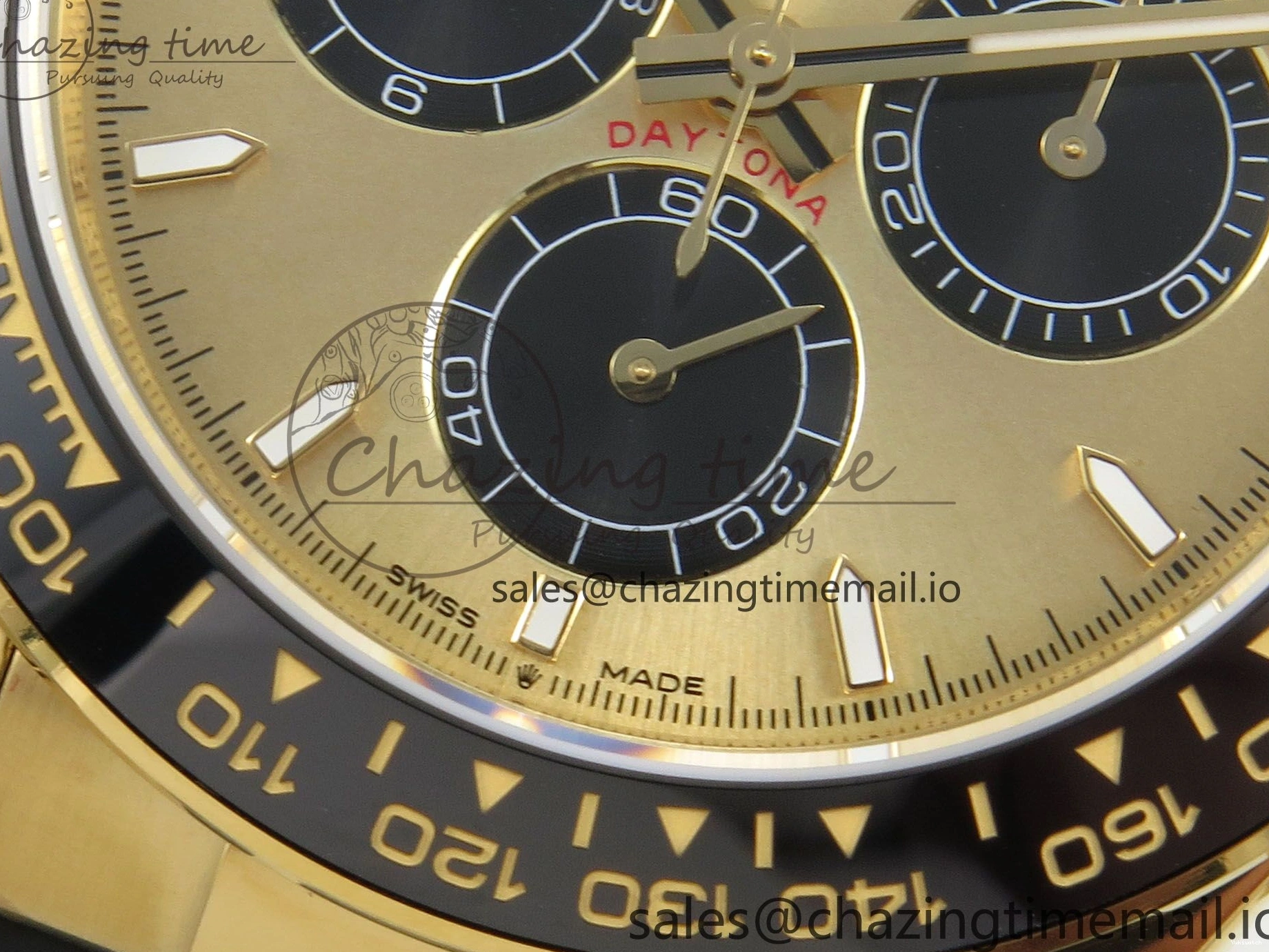 on Dial Daytona 1:1 YG Strap THBF Black SH4131 Edition Best 126518LN Oysterflex 0223